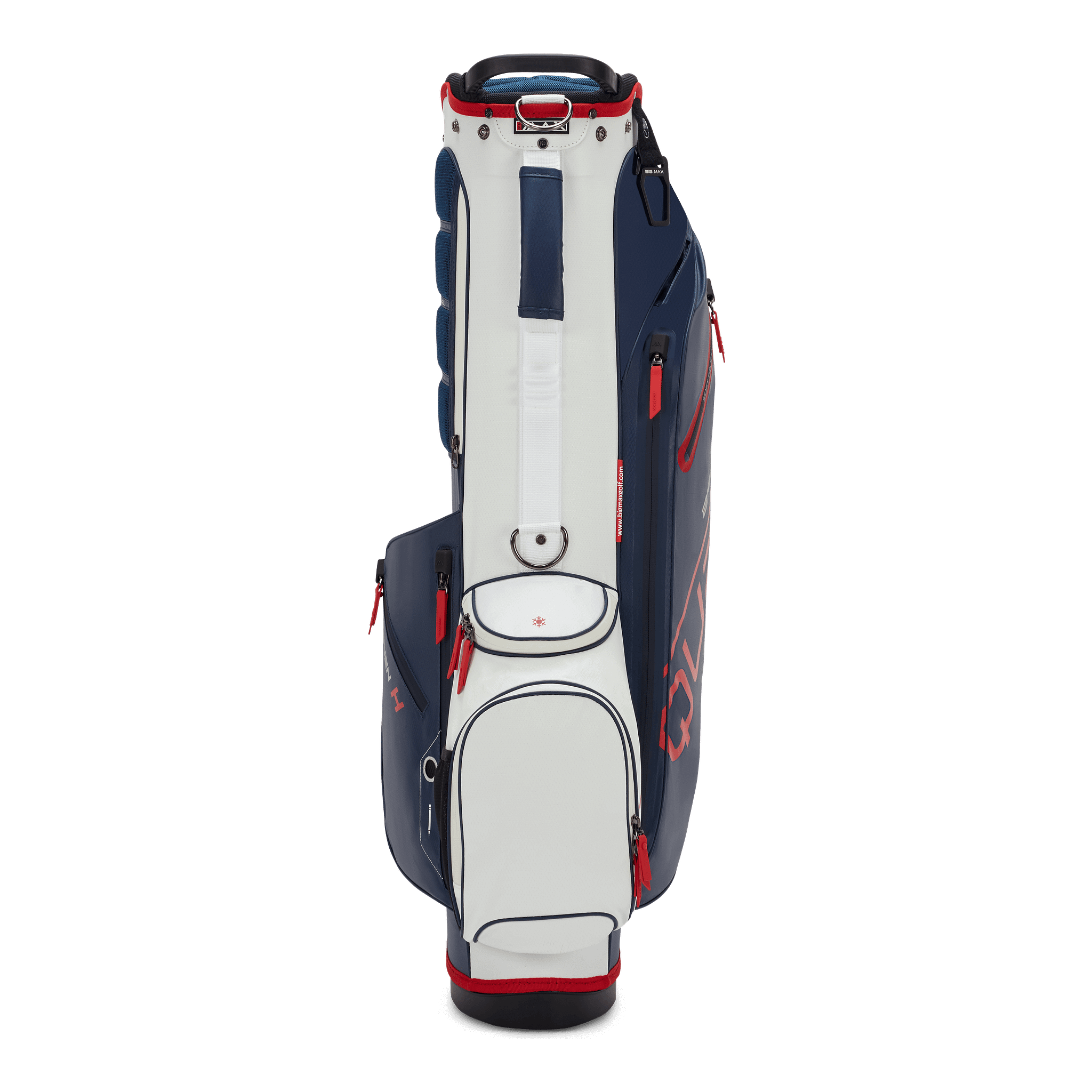 Big Max Aqua Seven H Golf Bag - Navy / White / Red