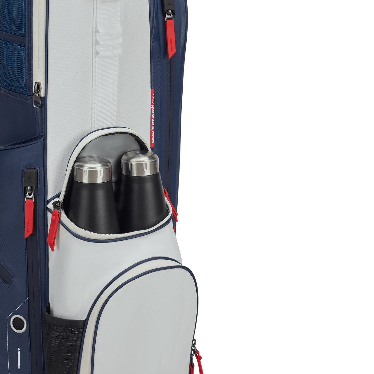 Big Max Aqua Seven H Golf Bag - Navy / White / Red