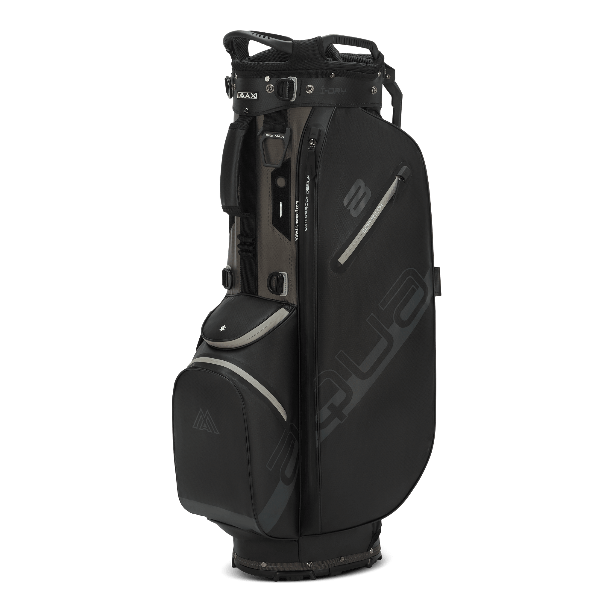 Big Max Aqua Eight H Stand Golf Bag - Black / Charcoal