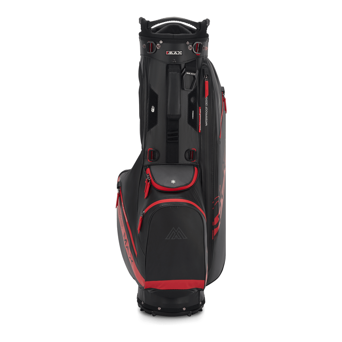 Big Max Aqua Eight H Stand Golf Bag - Black / Red