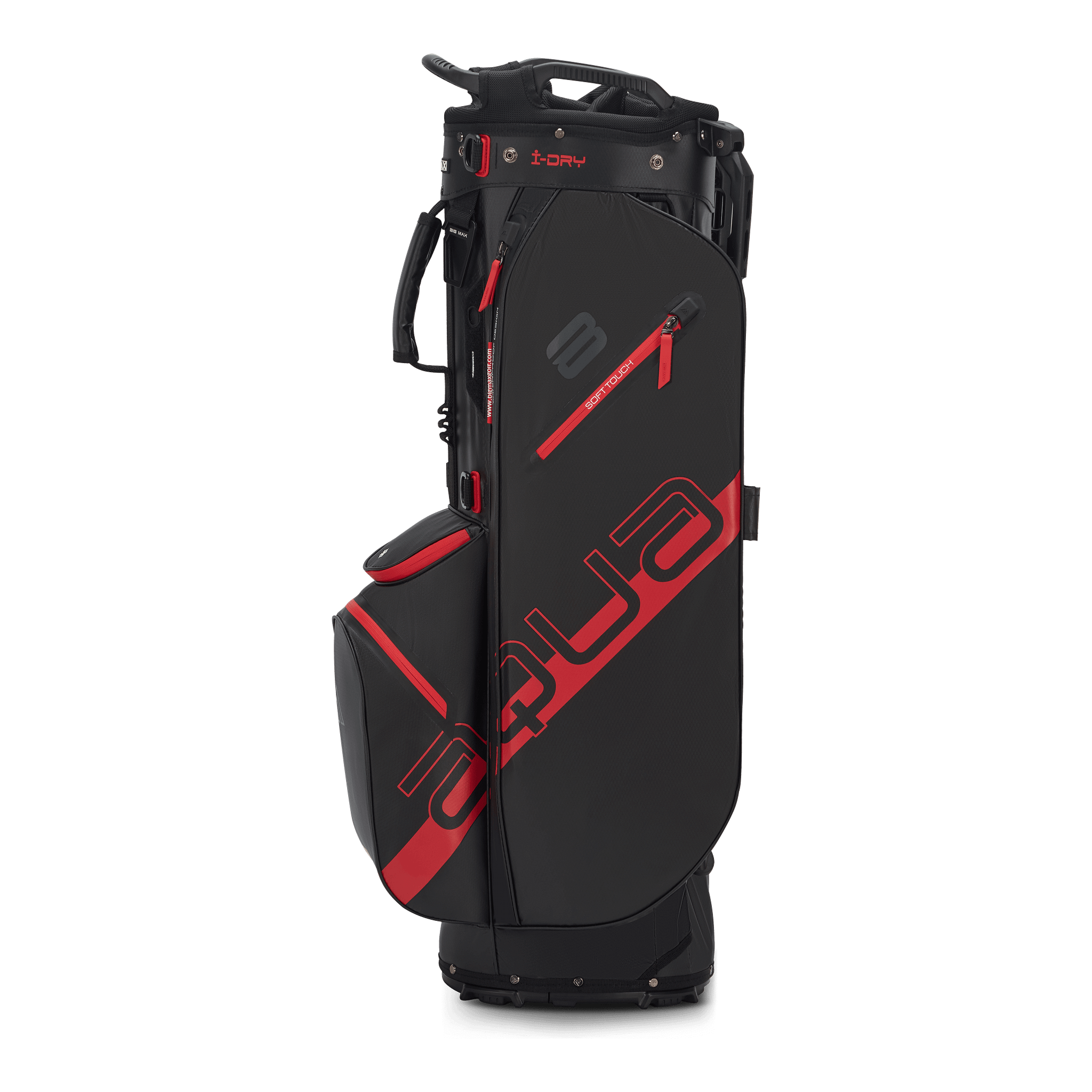Big Max Aqua Eight H Stand Golf Bag - Black / Red
