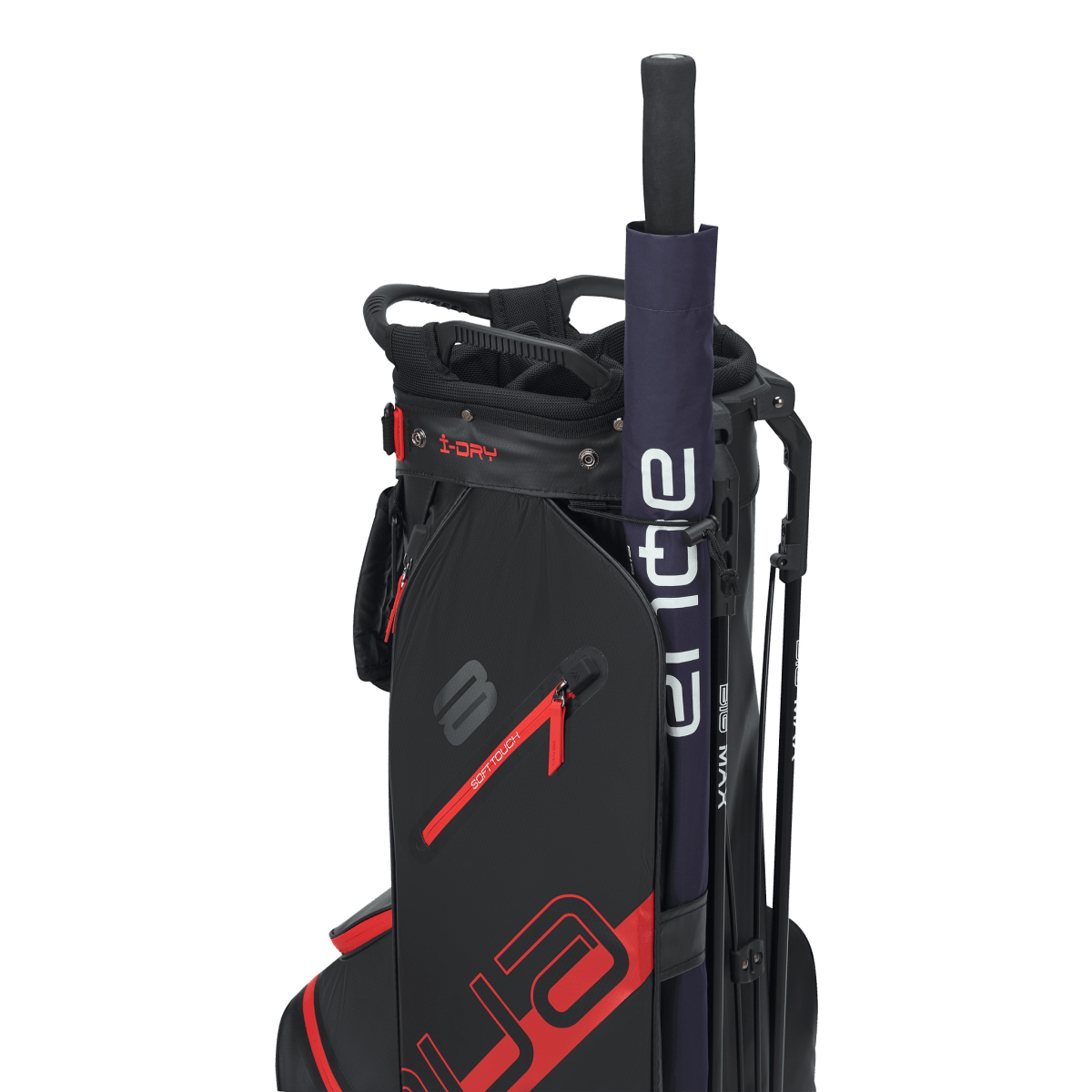 Big Max Aqua Eight H Stand Golf Bag - Black / Red - Big Max