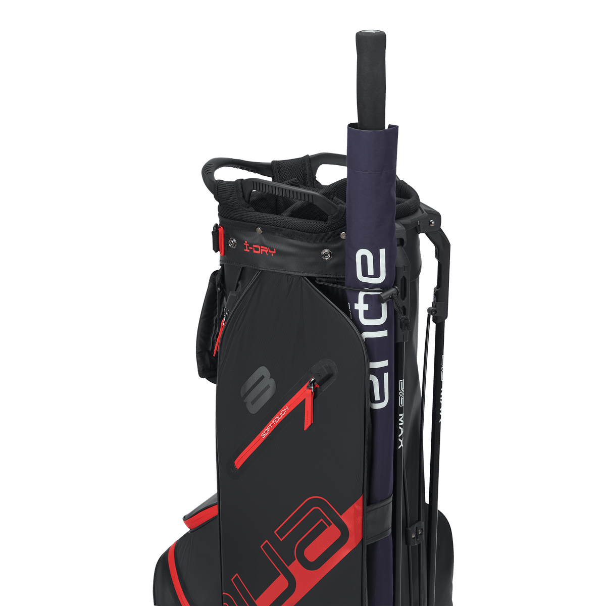 Big Max Aqua Eight H Stand Golf Bag - Black / Red