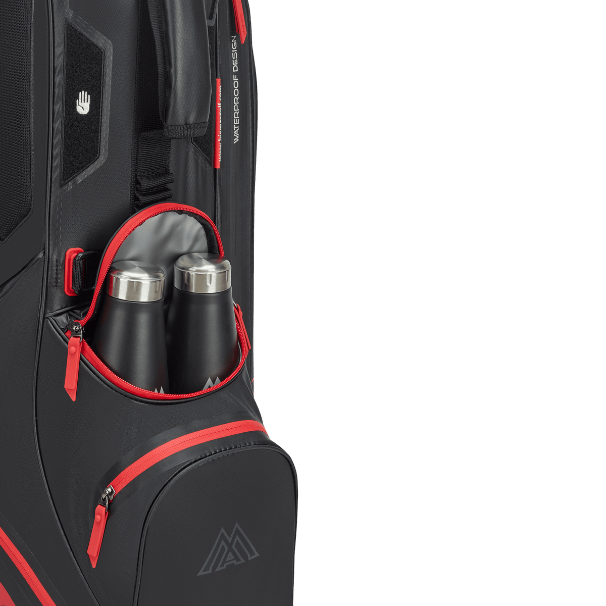 Big Max Aqua Eight H Stand Golf Bag - Black / Red