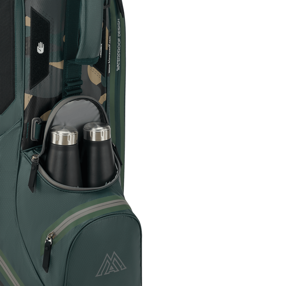 Big Max Aqua Eight H Stand Golf Bag - Forest Green / Green Camo