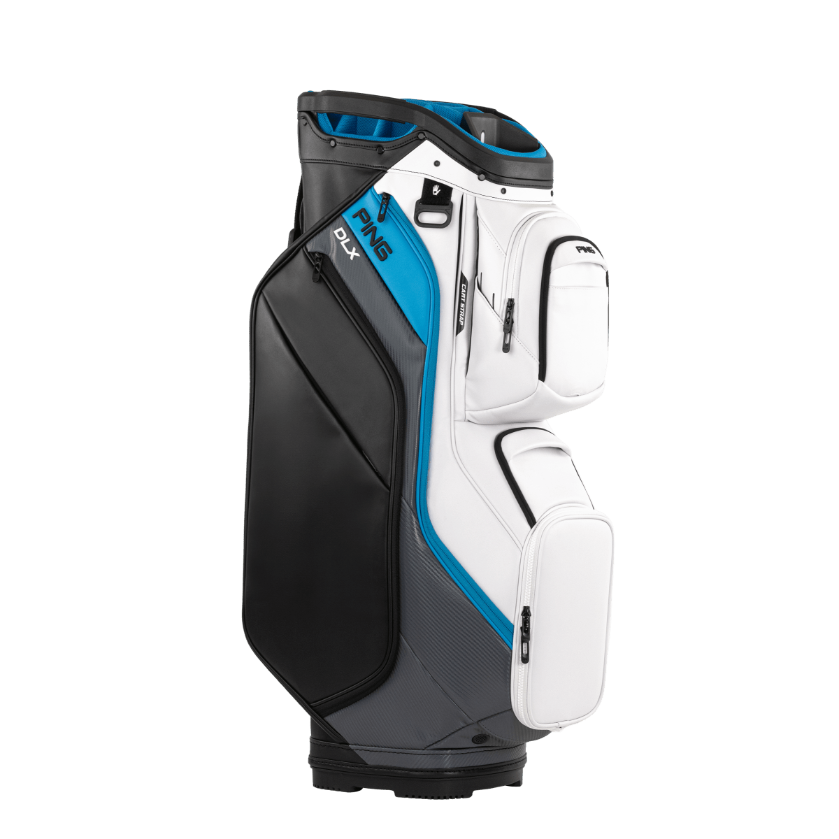 Ping DLX 244 Cart Bag - White/Dark Grey/Blue - Ping