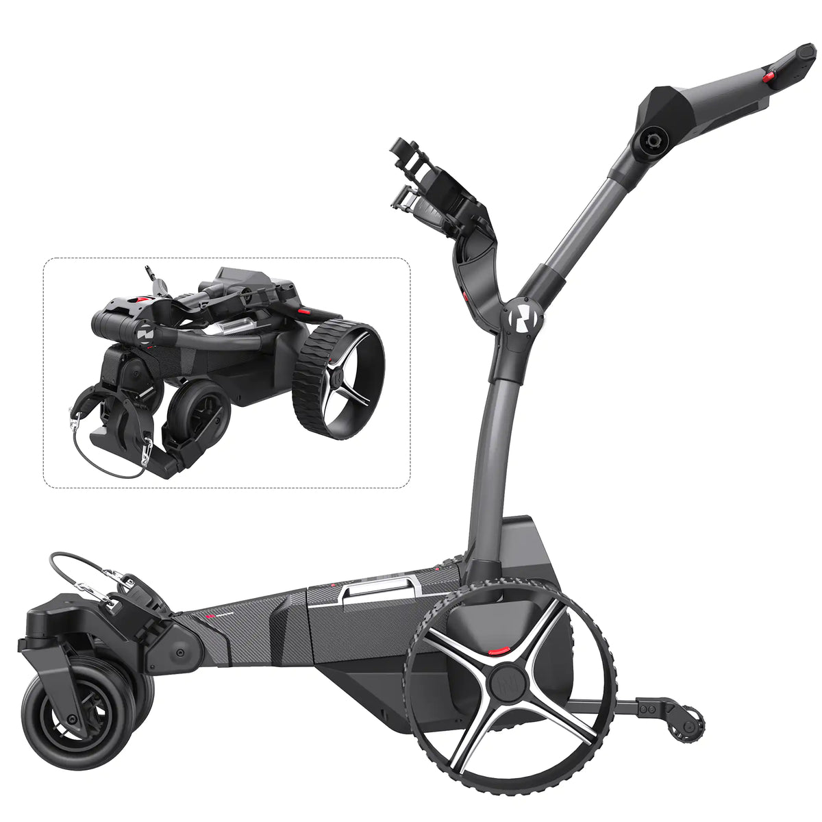 NAVEE Birdie 3X Remote + Follow Electric Golf Trolley