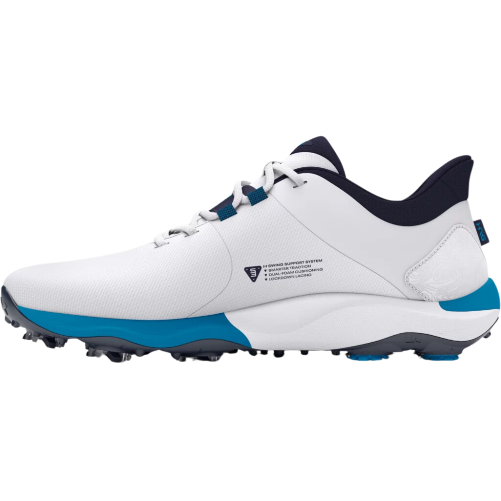 Inside Side View of Under Armour Drive Pro Wide Golf Shoe