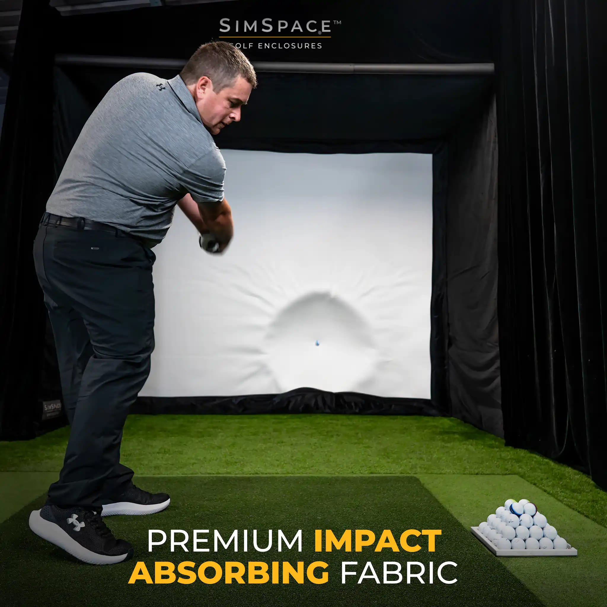 SimSpace (4) Professional Home Golf Enclosure