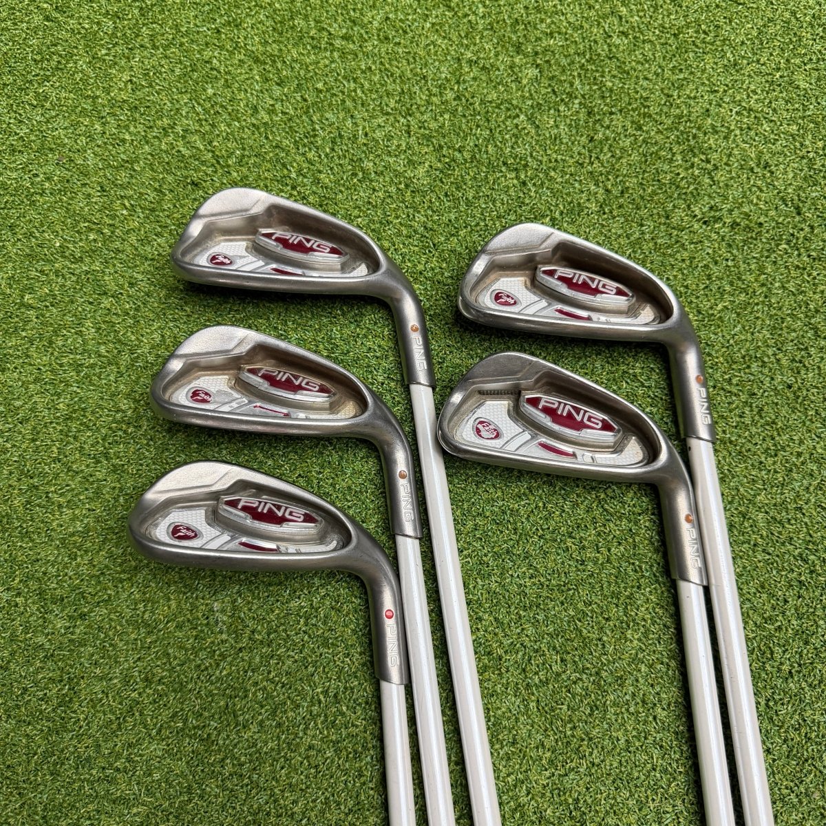Ping Faith Ladies Irons / 7 - PW+SW / Ping ULT 200 Ultra Lite Ladies Flex Shaft - Ping