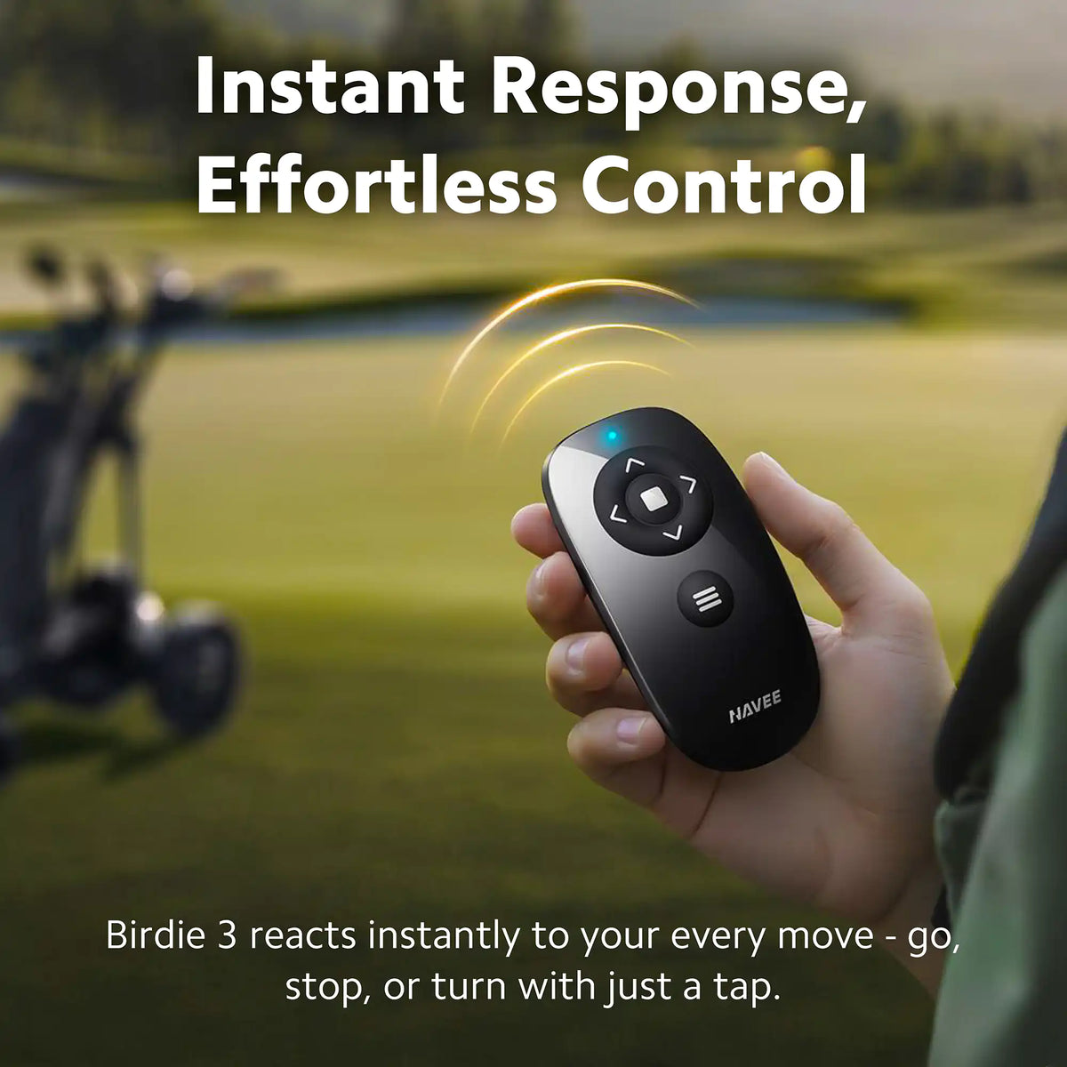 NAVEE Birdie 3X Remote + Follow Electric Golf Trolley