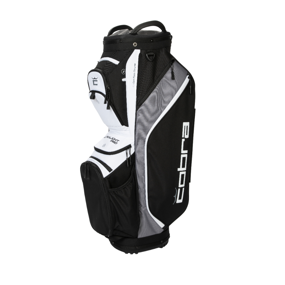 Cobra Ultralight Pro Cart Bag - Black / White