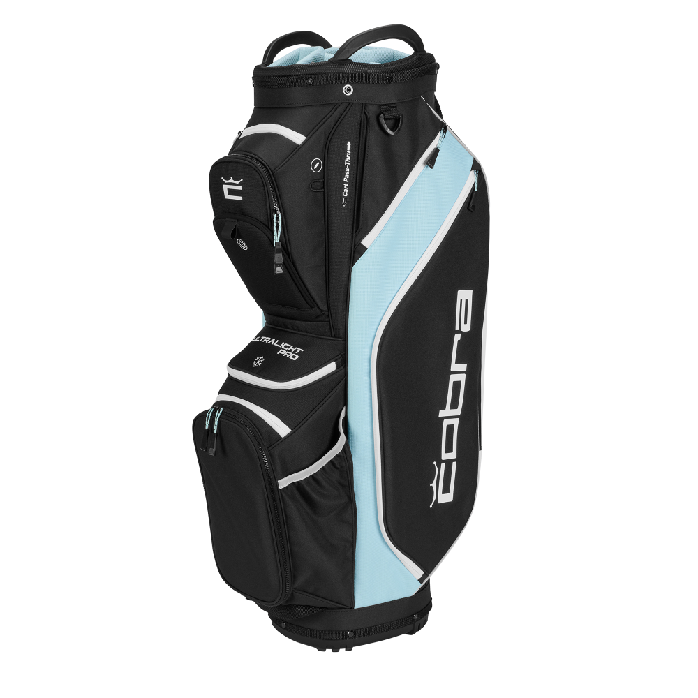 Cobra Ultralight Pro Cart Bag - Puma Black / Cool Blue