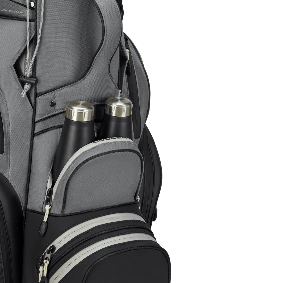 Big Max Dri Lite Silencio 3 Organiser Golf Cart Bag - Black / Grey - Big Max