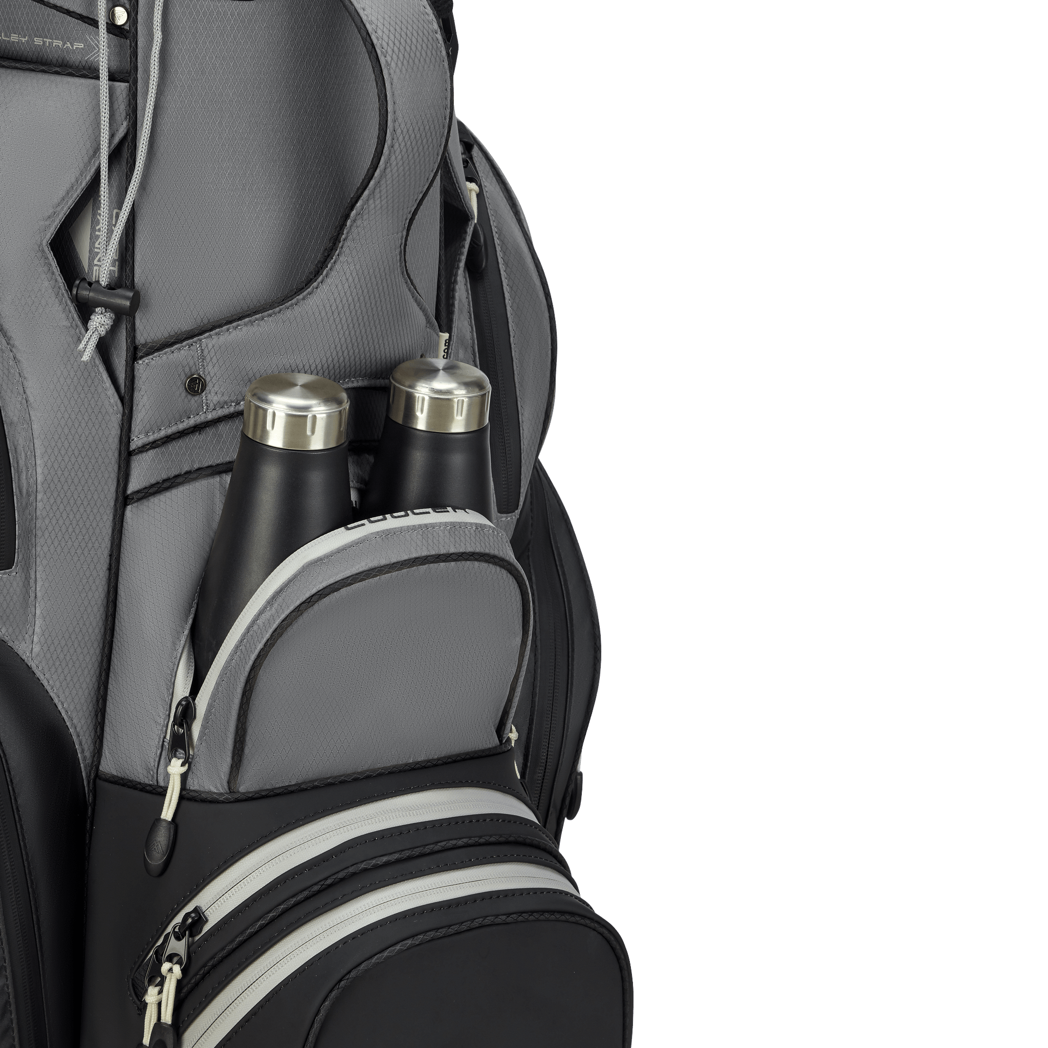 Big Max Dri Lite Silencio 3 Organiser Golf Cart Bag - Black / Grey