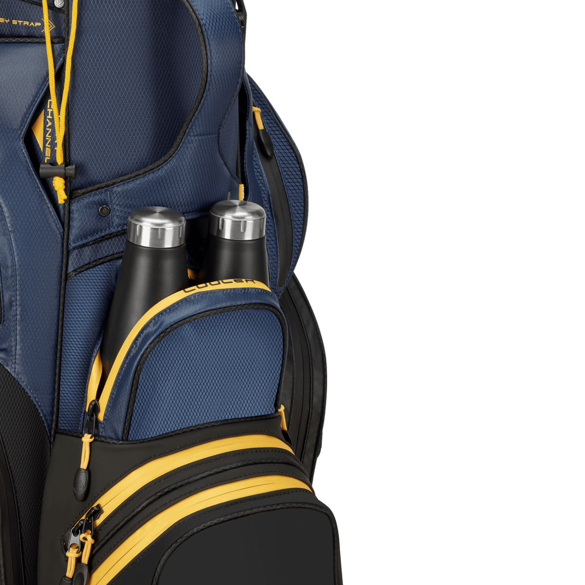 Big Max Dri Lite Silencio 3 Organiser Golf Cart Bag - Black / Navy / Corn - Big Max