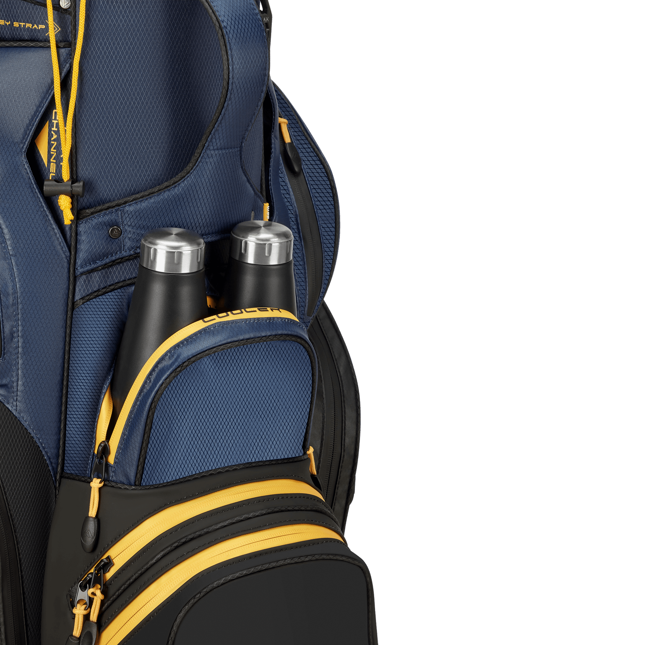 Big Max Dri Lite Silencio 3 Organiser Golf Cart Bag - Black / Navy / Corn