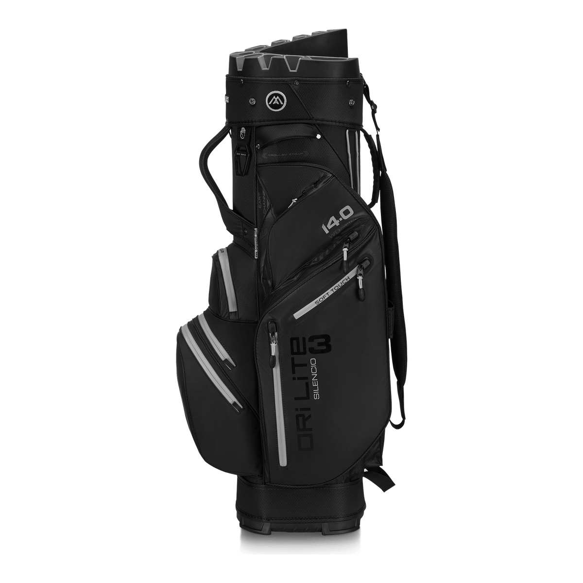 Big Max Dri Lite Silencio 3 Organiser Golf Cart Bag - Black