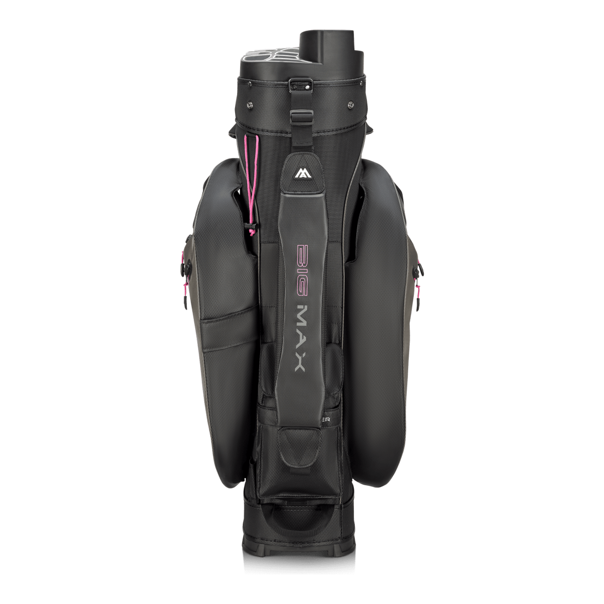 Big Max Dri Lite Silencio 3 Organiser Golf Cart Bag - Charcoal / Black / Fuchsia - Big Max