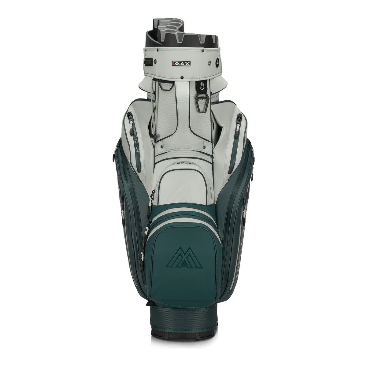 Big Max Dri Lite Silencio 3 Organiser Golf Cart Bag - Forest Green / Off White