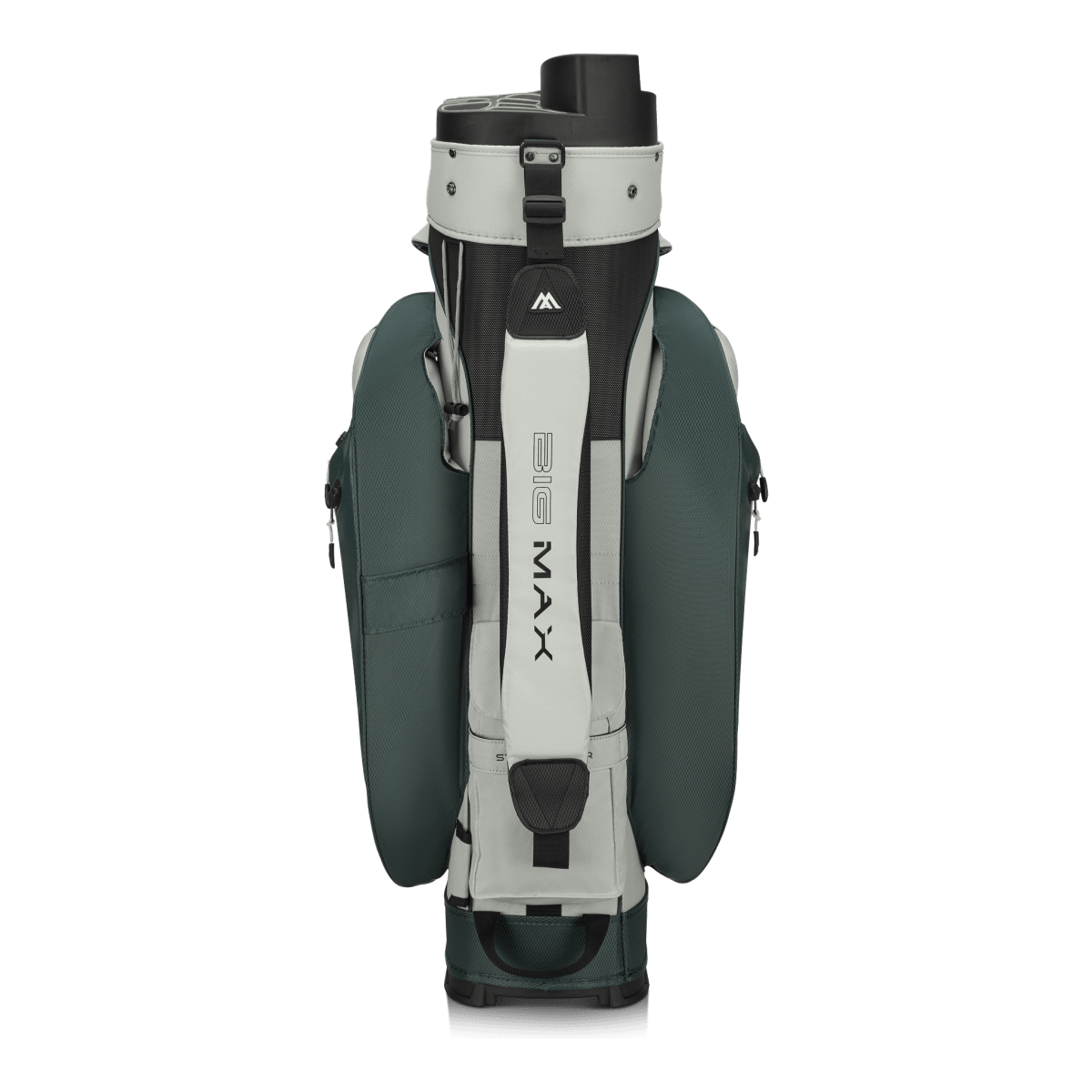 Big Max Dri Lite Silencio 3 Organiser Golf Cart Bag - Forest Green / Off White - Big Max