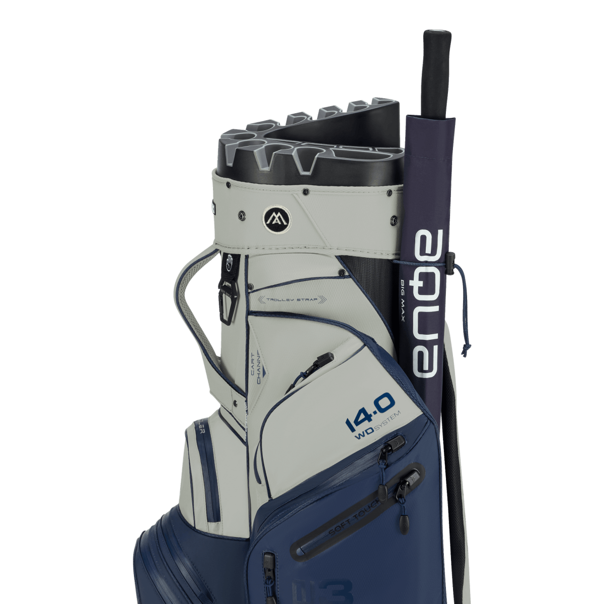 Big Max Dri Lite Silencio 3 Organiser Golf Cart Bag - Navy / Off White - Big Max