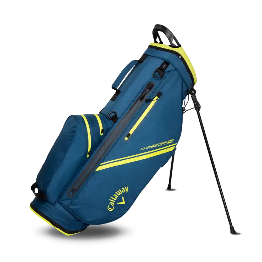 Callaway Chase Dry 14 Stand Bag 25 - Navy/Florescent Yellow