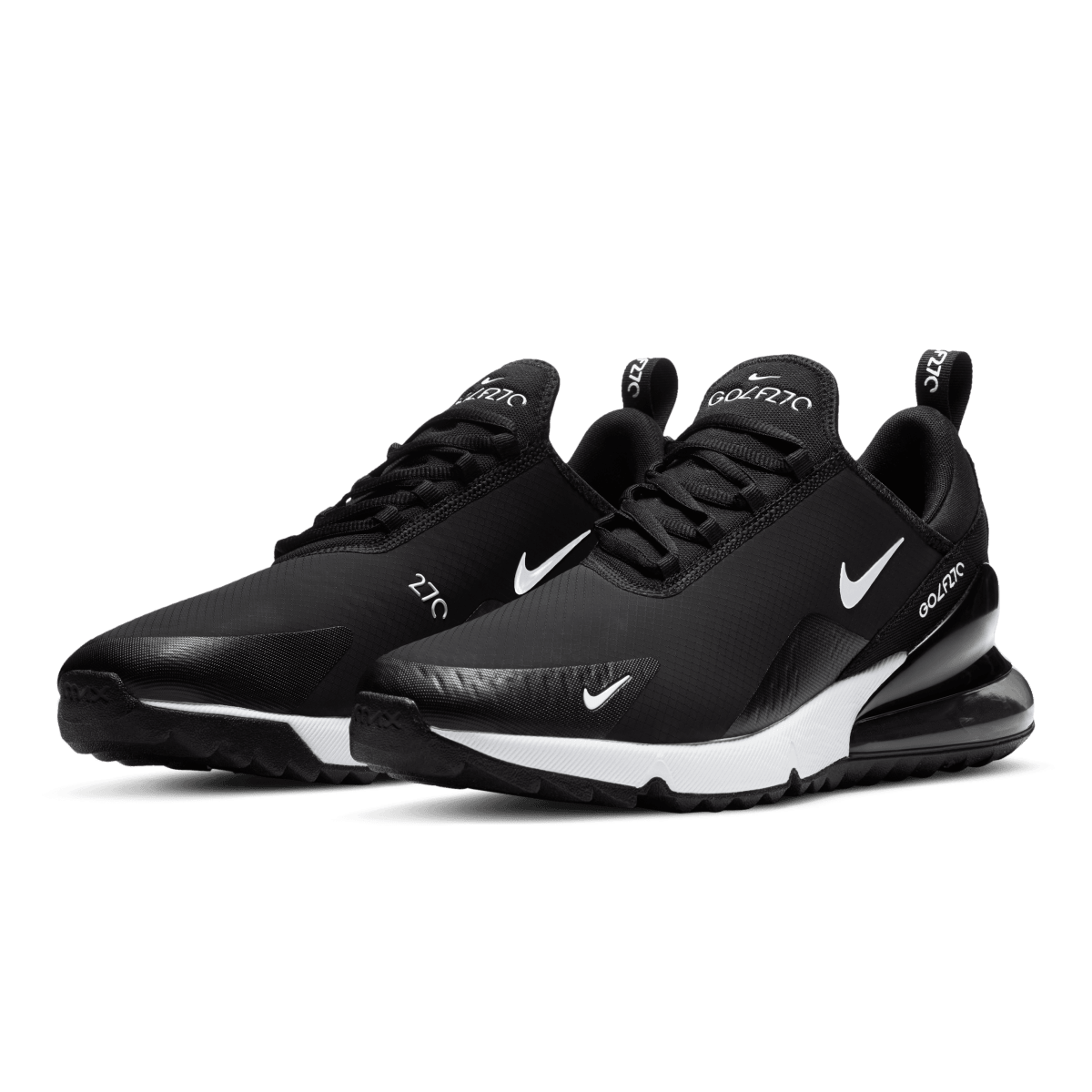 Nike Air Max 270G Spikeless Golf Shoes - Black/White/Hot Punch - Nike Golf