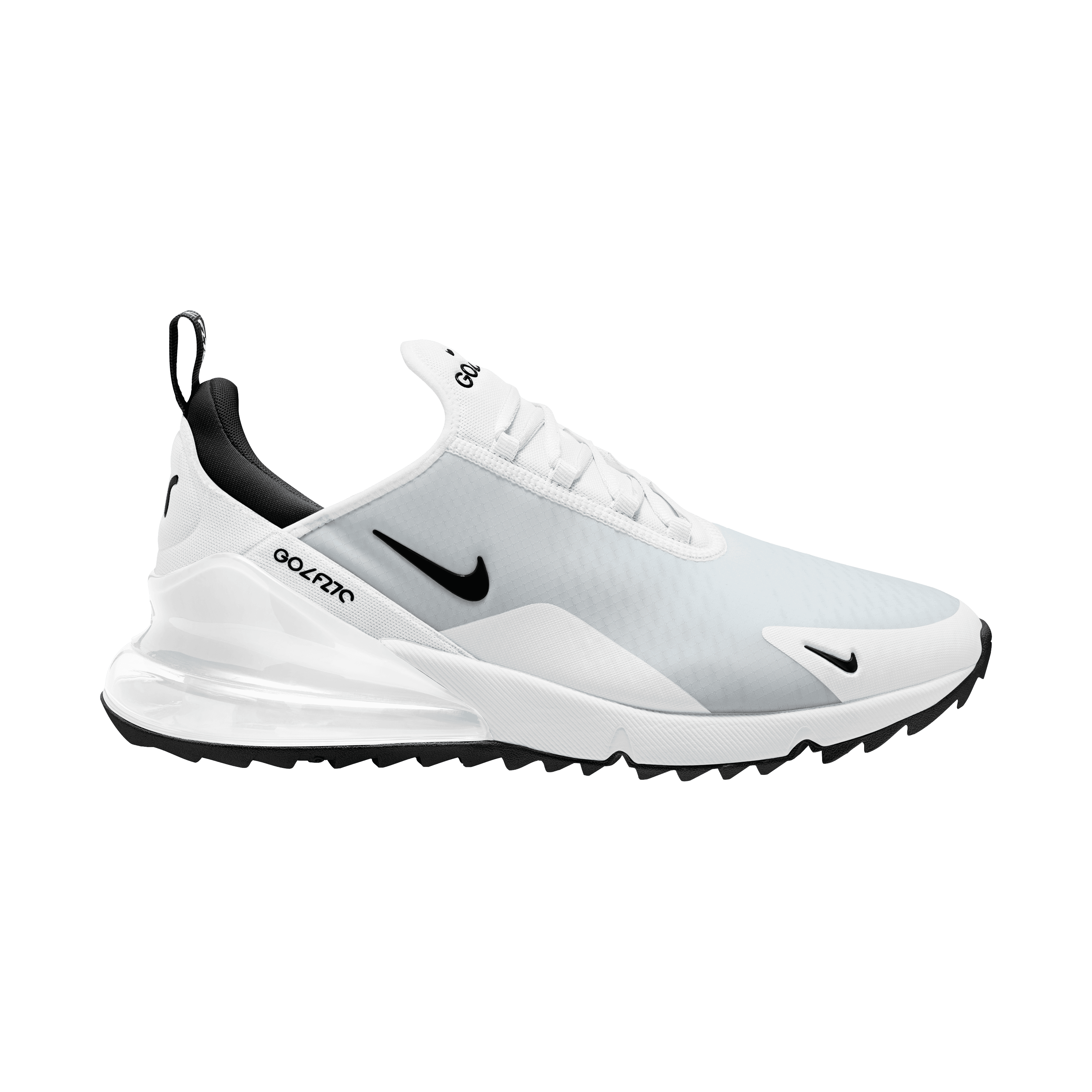 white nike air max golf shoes