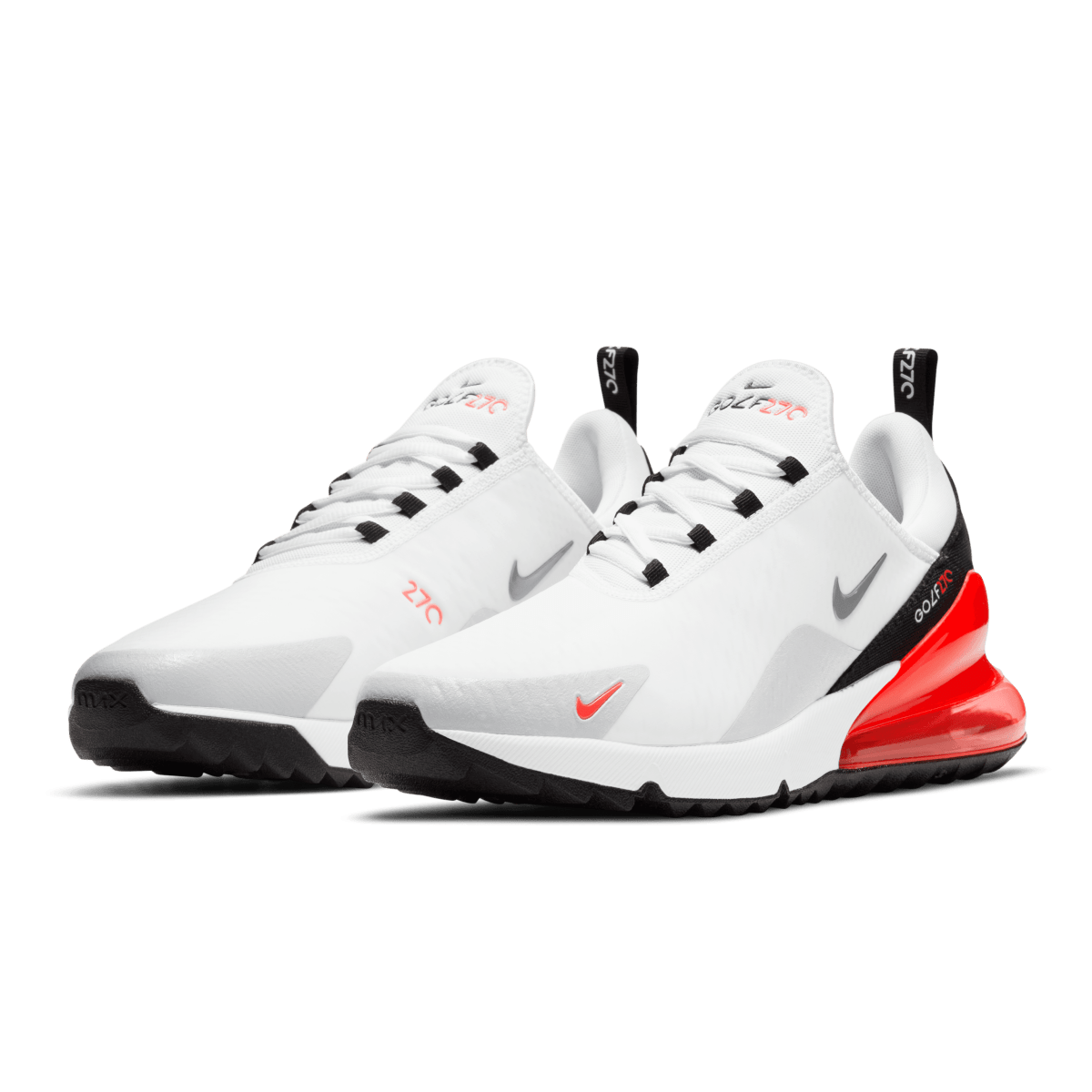 Nike Air Max 270G Spikeless Golf Shoes - White/Cool Grey - Natural Grey - Nike Golf