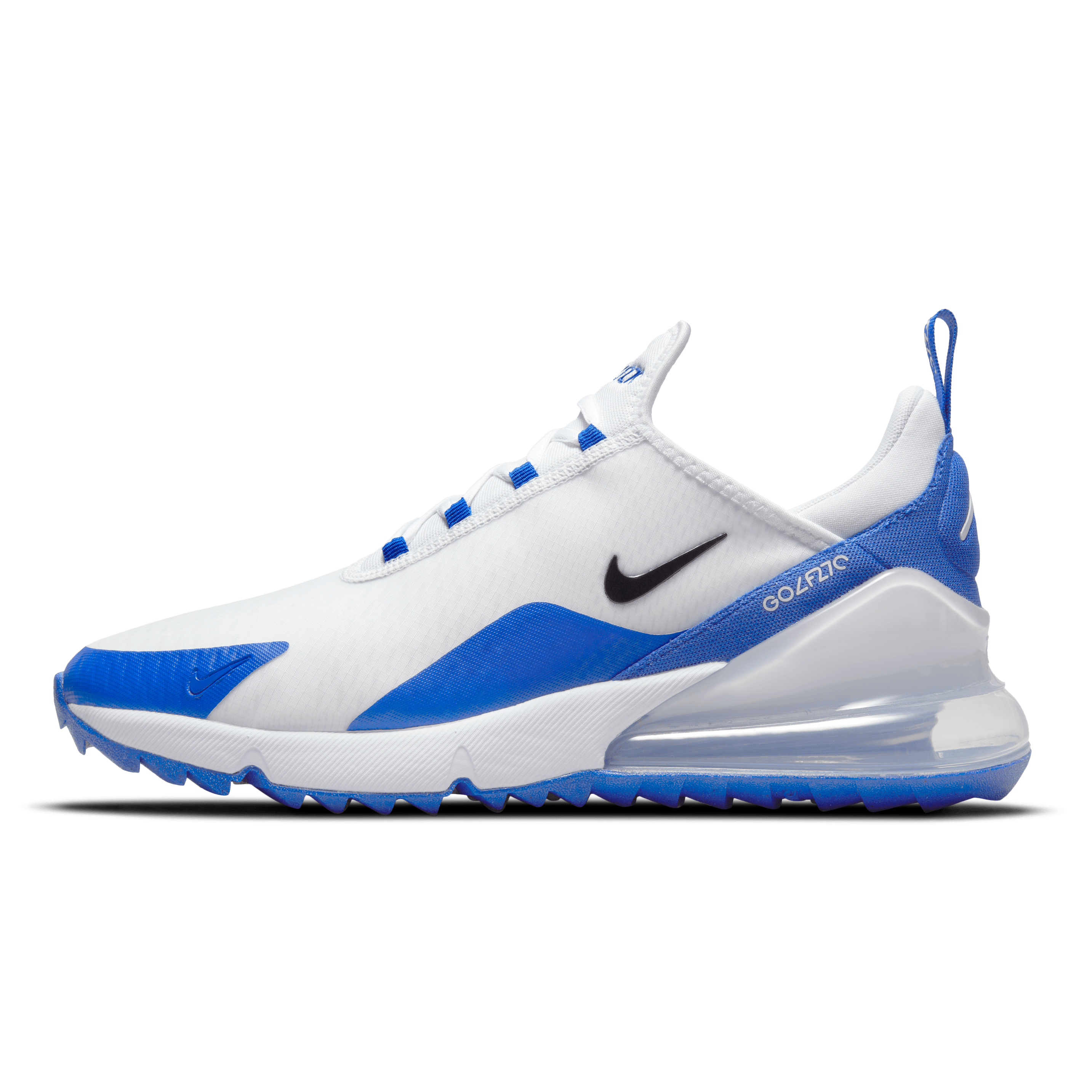Nike Air Max 270G Spikeless Golf Shoes - White / Black-Racer Blue-Pure Platinum