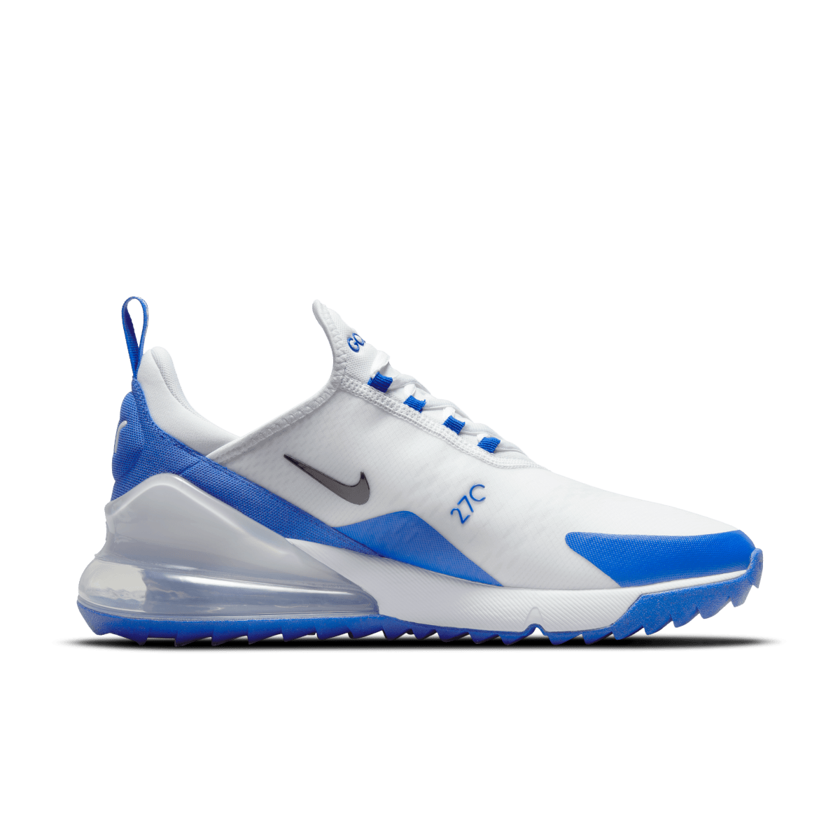 Nike Air Max 270G Spikeless Golf Shoes - White / Black - Racer Blue - Pure Platinum - Nike Golf