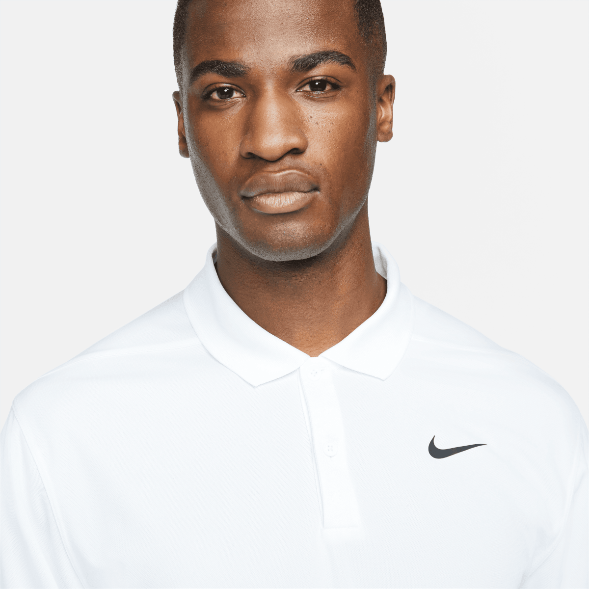 Nike DF Victory Solid Polo - White / Black - Nike Golf