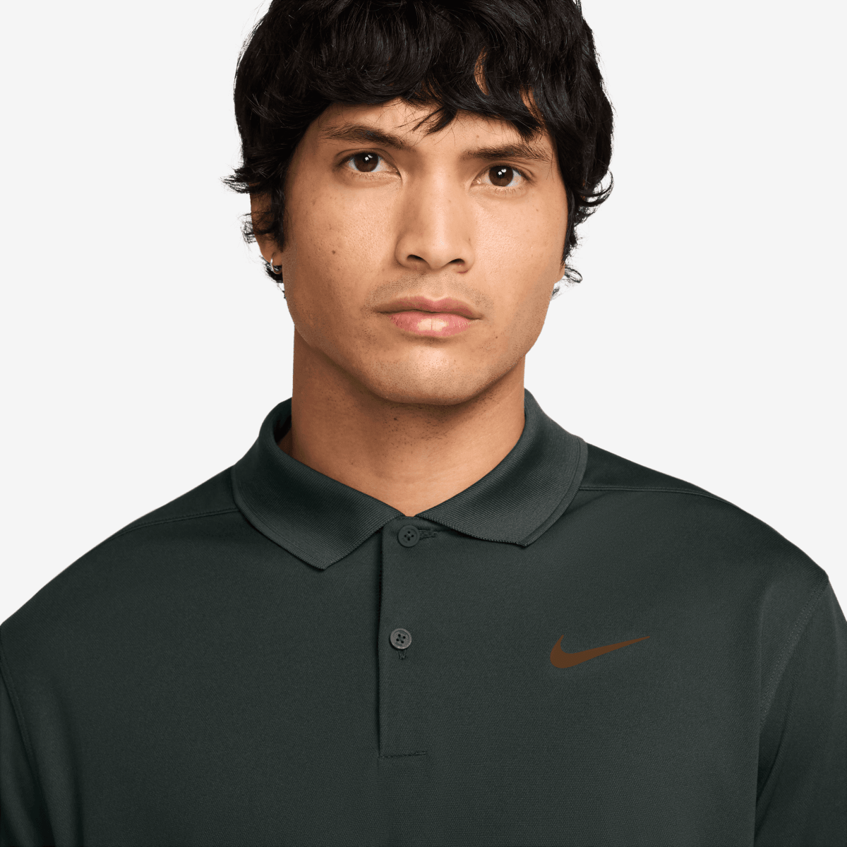 Nike DF Victory Solid Polo - Dark Green - Nike Golf