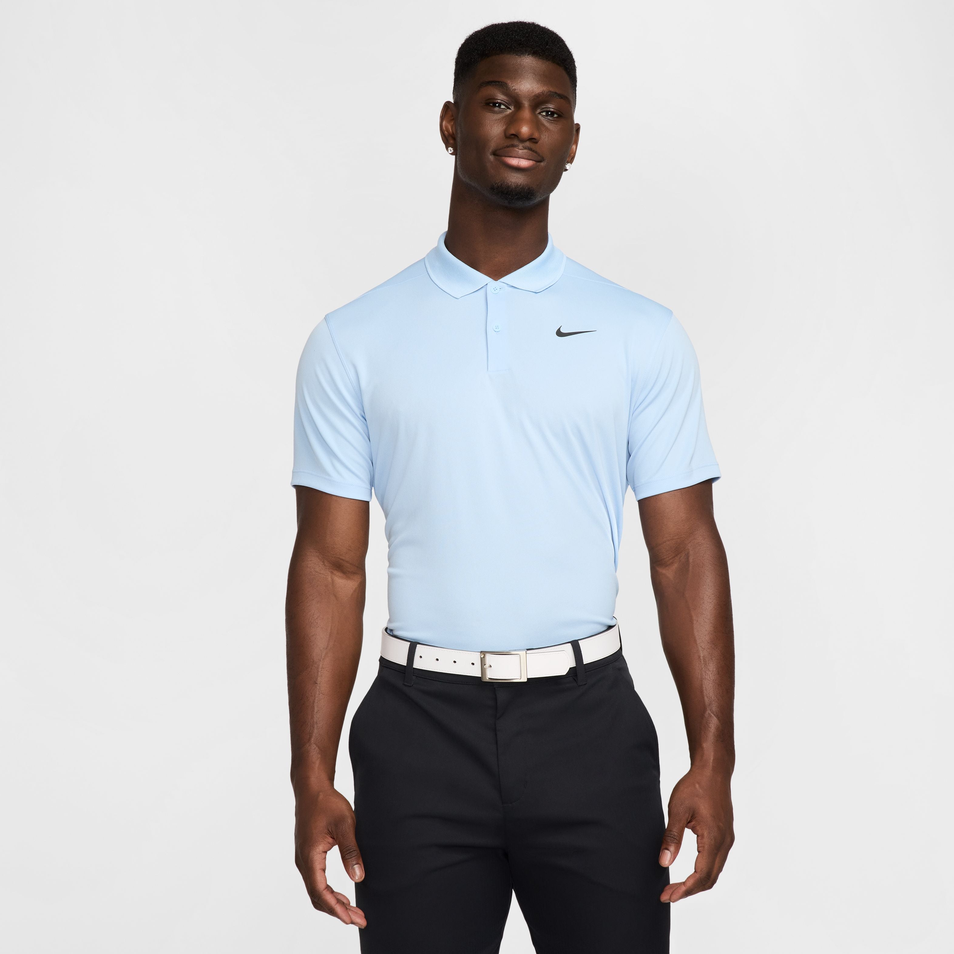 Nike DF Victory Solid Polo - Psychic Blue / Black