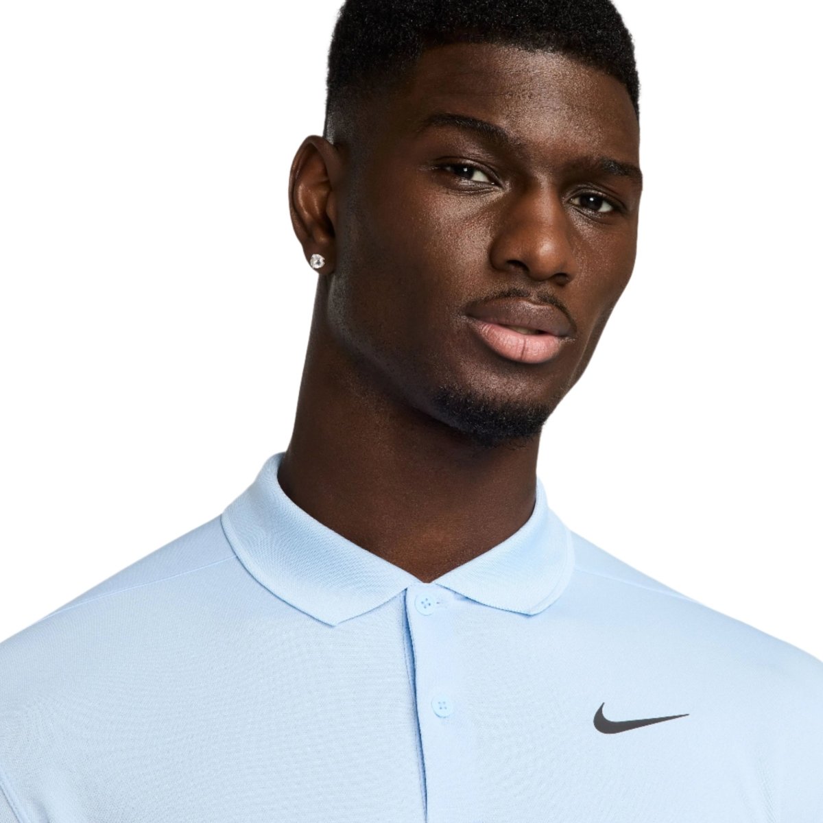 Nike DF Victory Solid Polo - Psychic Blue / Black - Nike Golf