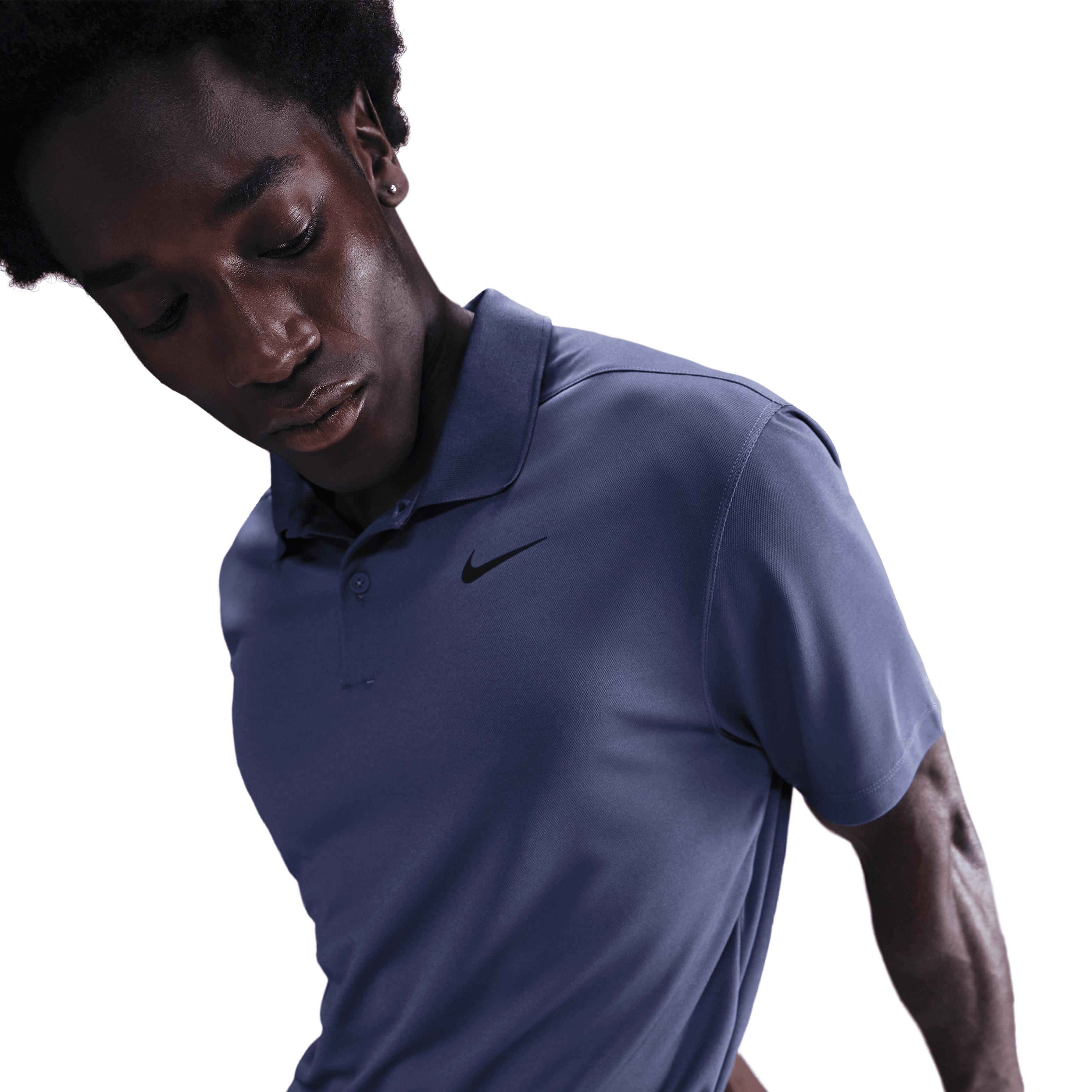 Nike DF Victory Solid Polo - Sanded Purple / Black