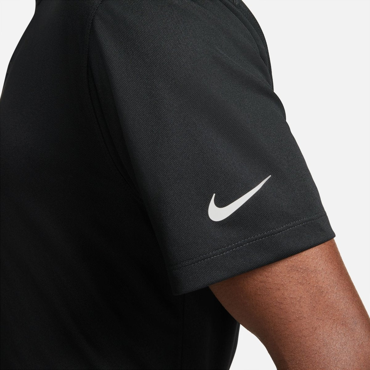Nike DF Victory Solid Polo - Black / White - Nike Golf