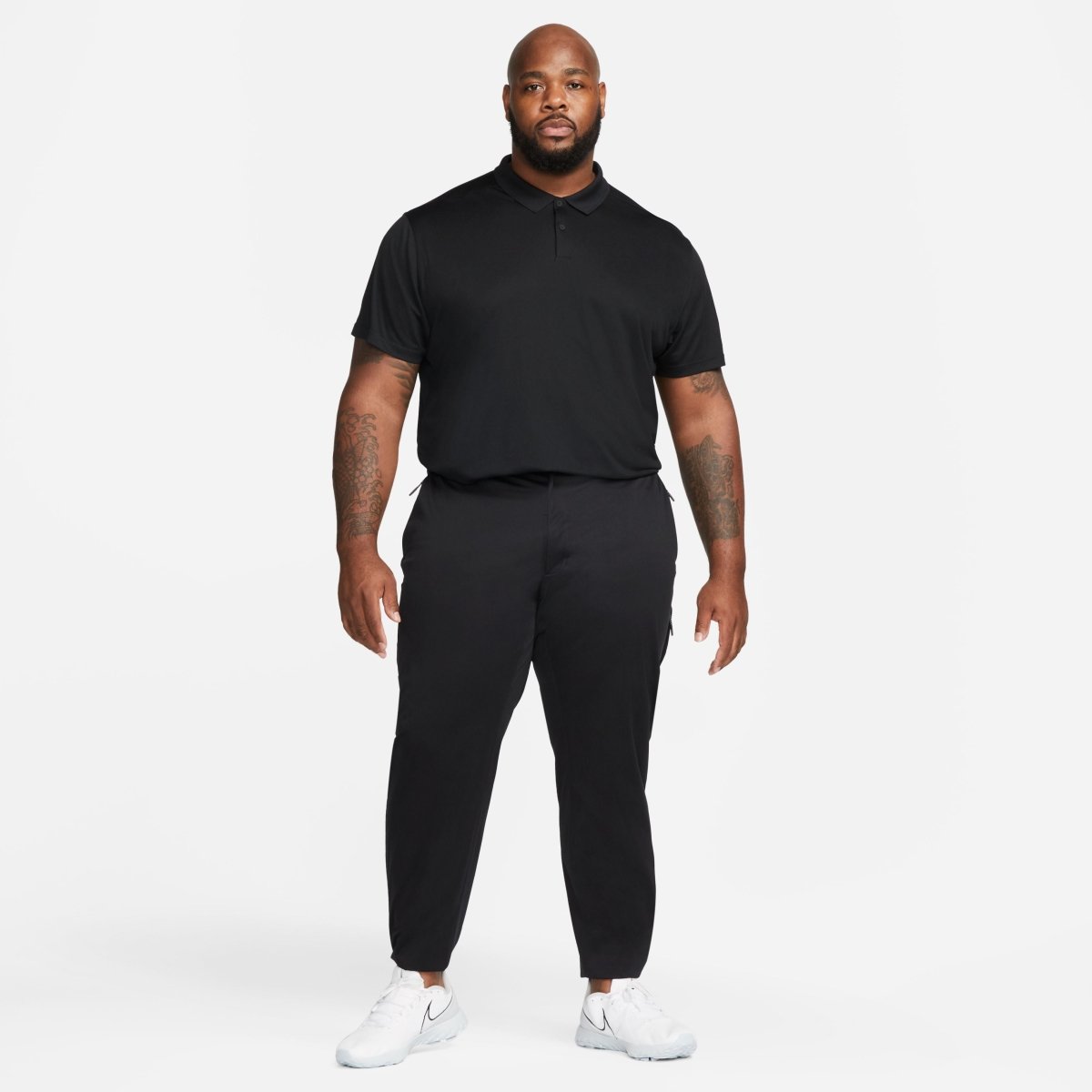 Nike DF Victory Solid Polo - Black / White - Nike Golf