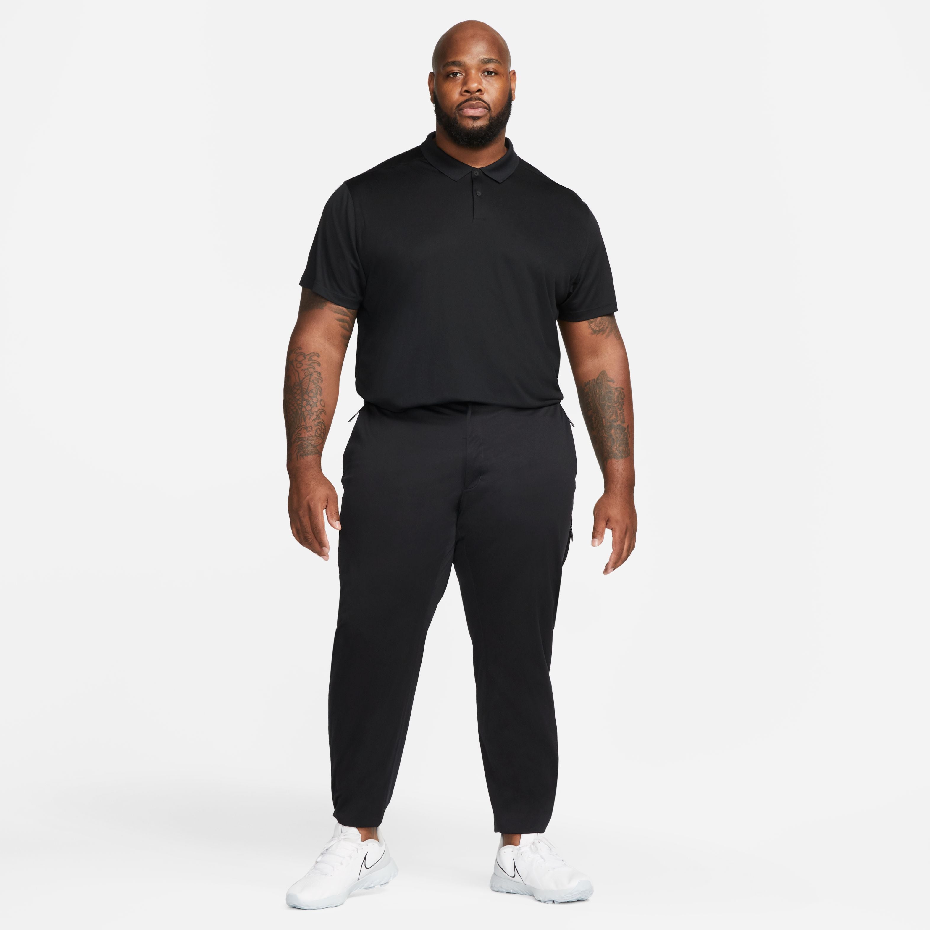 Nike DF Victory Solid Polo - Black / White