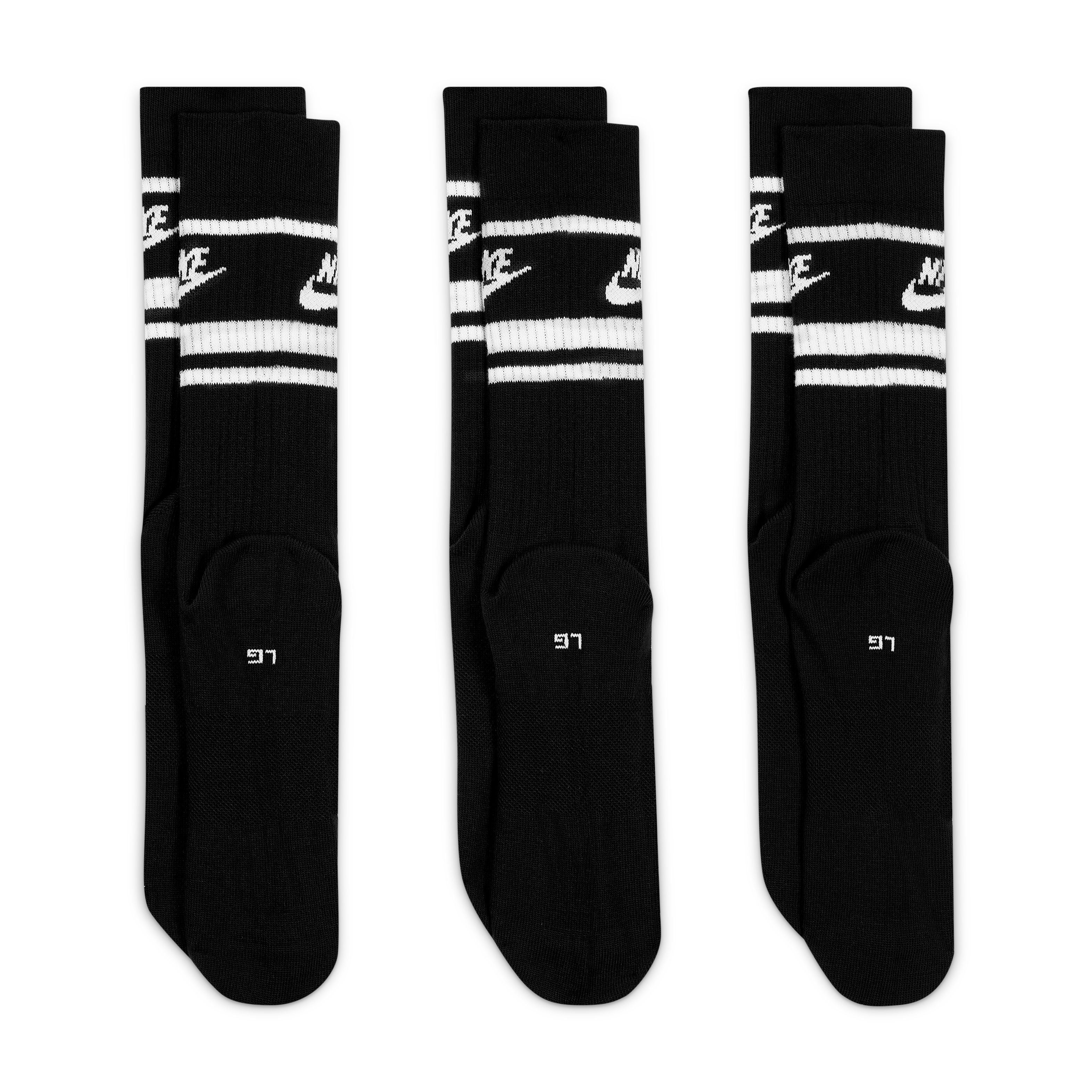 Nike Everyday Essential Golf Socks - Black / White