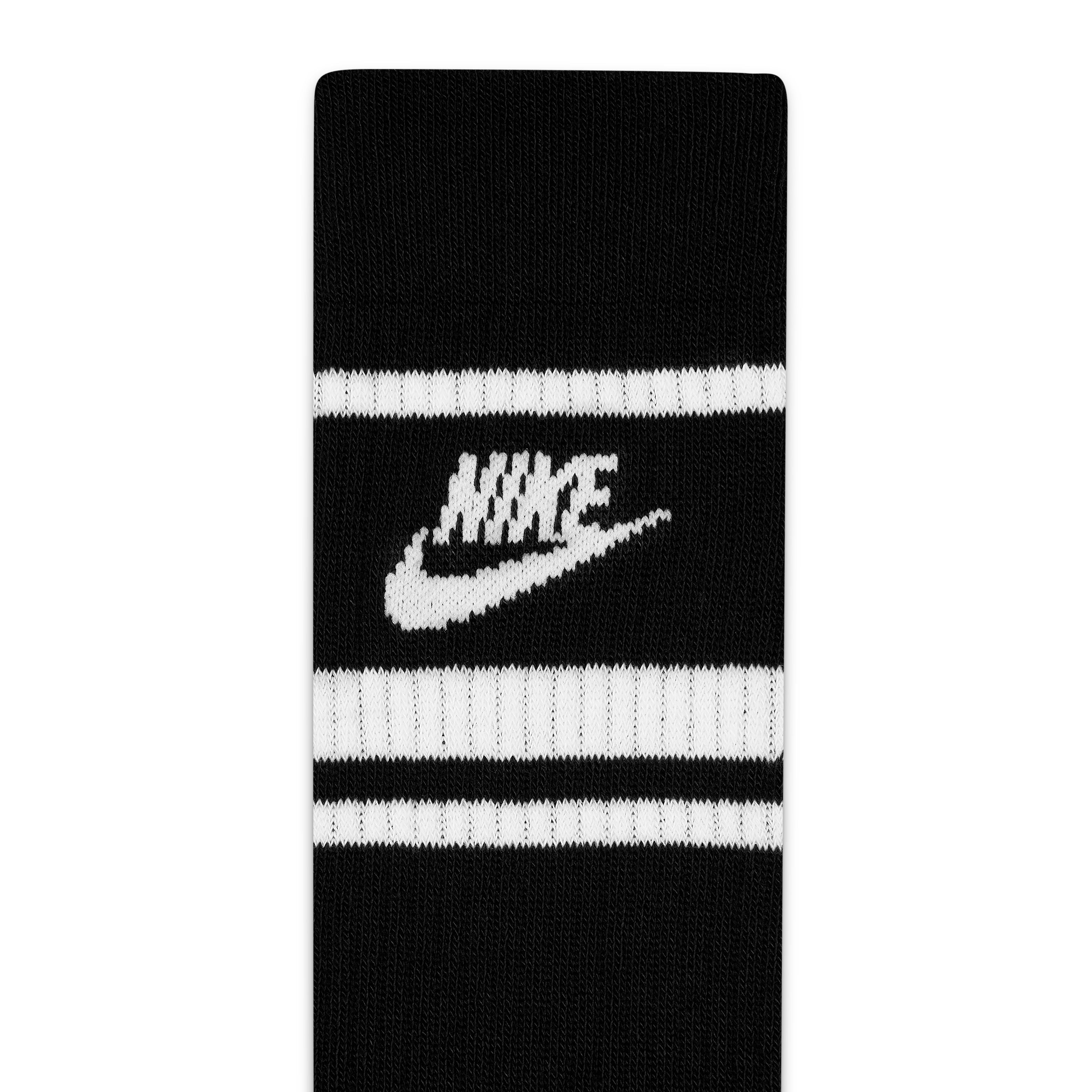 Nike Everyday Essential Golf Socks - Black / White