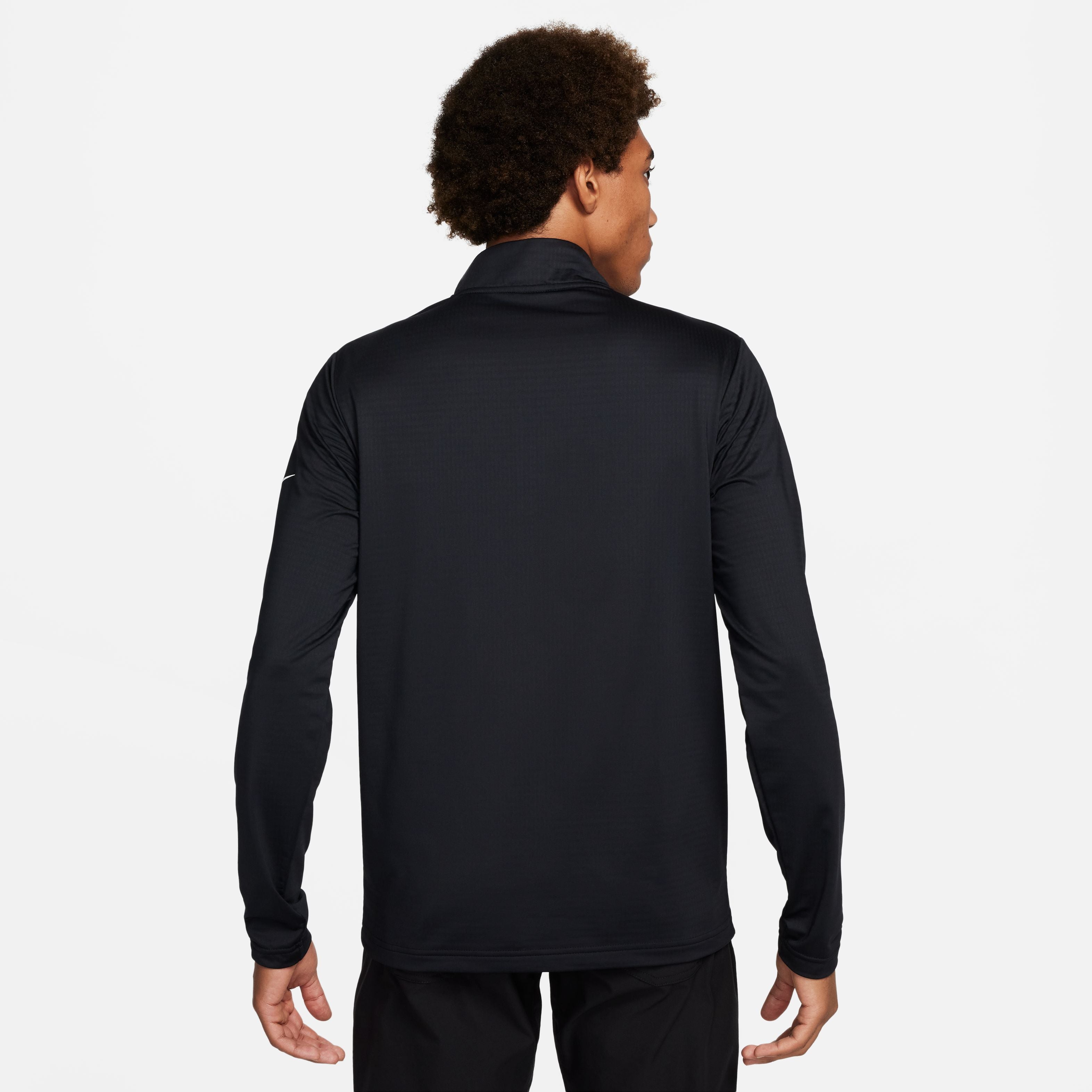 Nike Dri Fit Victory 1/2 Zip Golf Pullover - Black / White