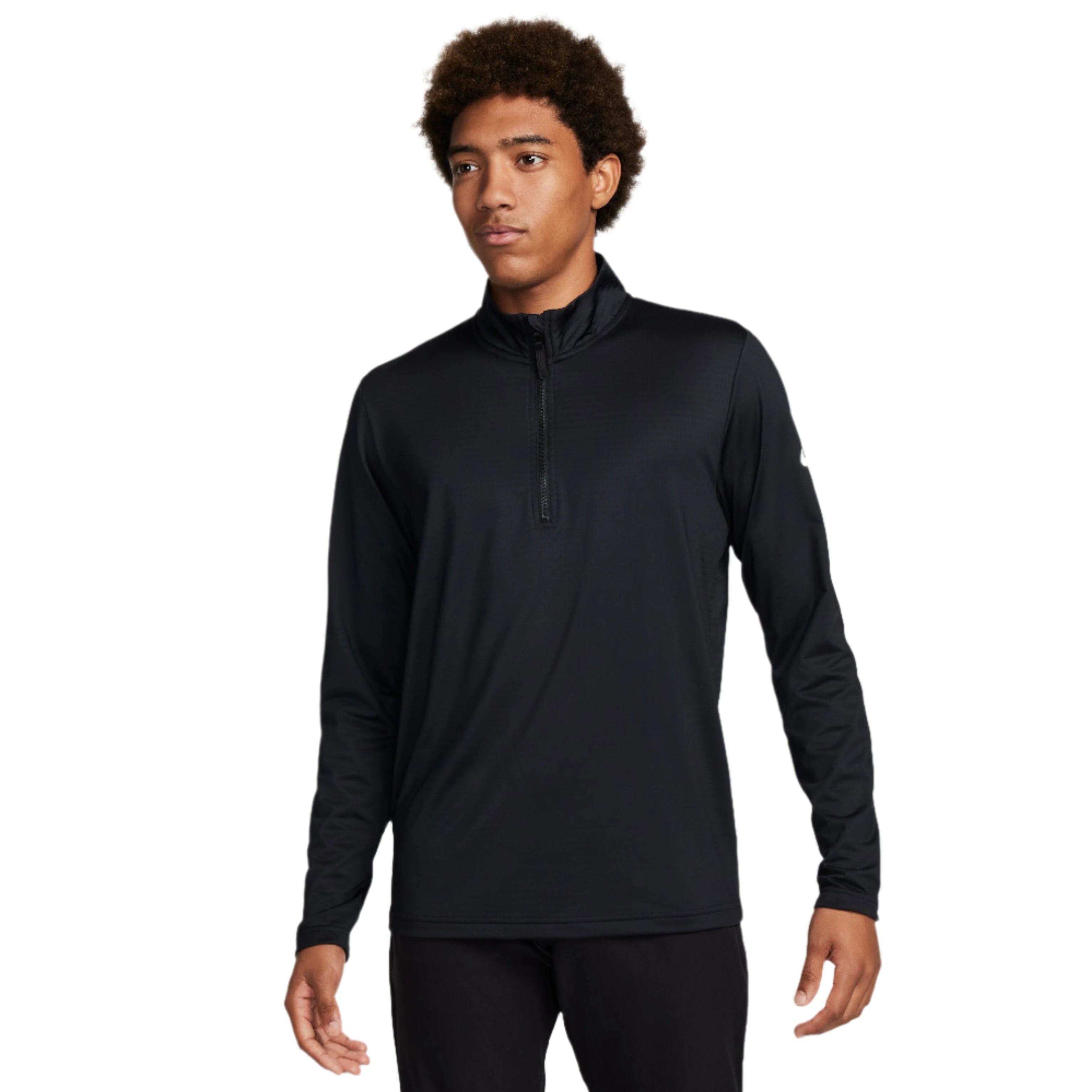 Nike Dri Fit Victory 1/2 Zip Golf Pullover - Black / White