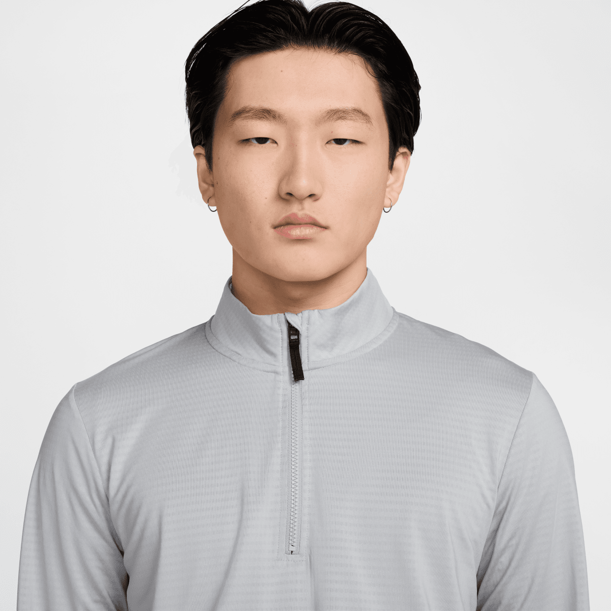 Nike Dri Fit Victory 1/2 Zip Golf Pullover - Wolf Grey / Black - Nike Golf