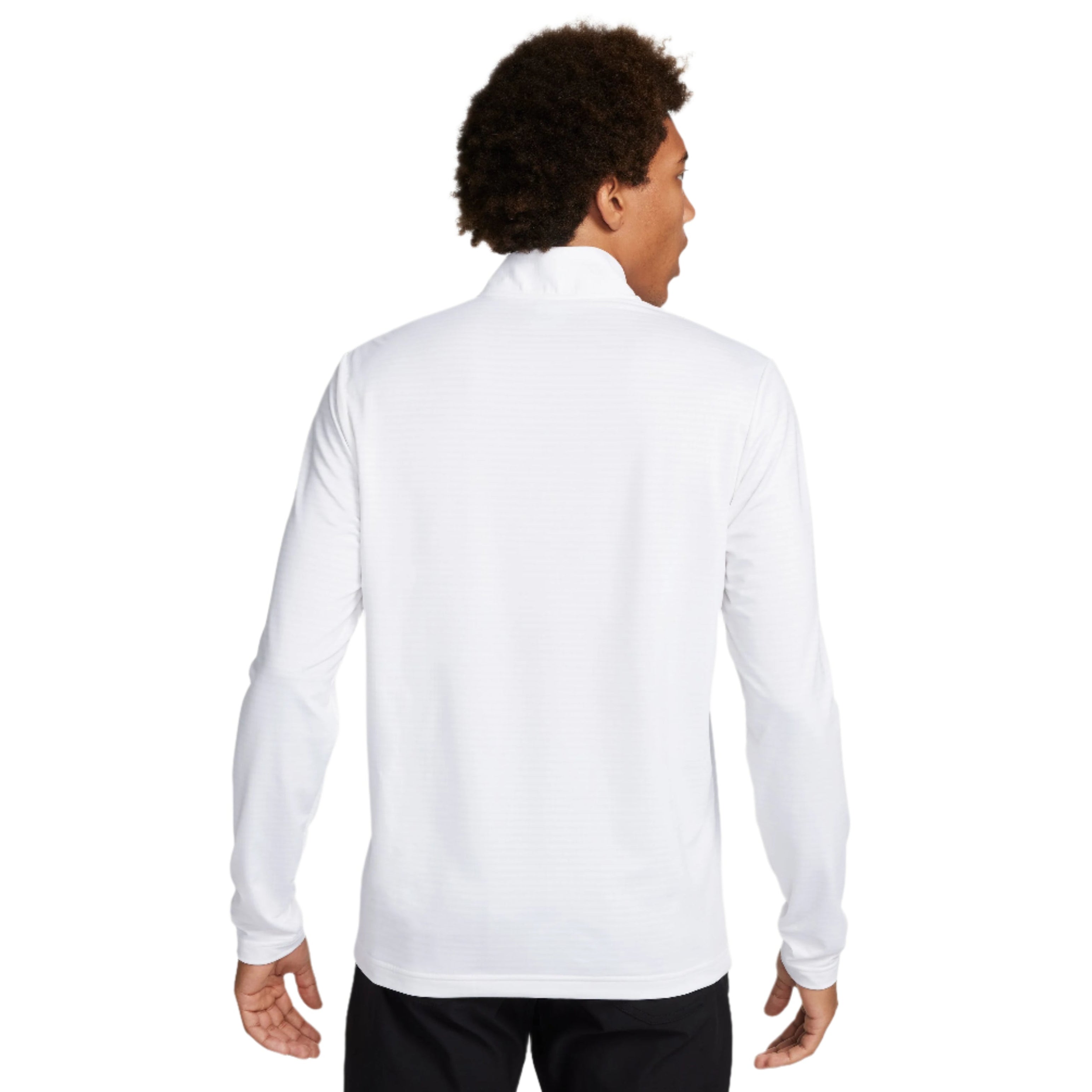 Nike Dri Fit Victory 1/2 Zip Golf Pullover - White / Black