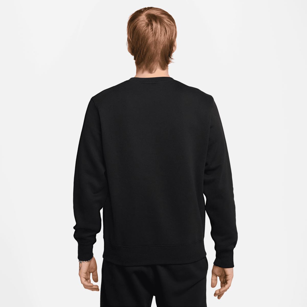 Nike NSW Club Crew Pullover - Black / Pink - Nike Golf