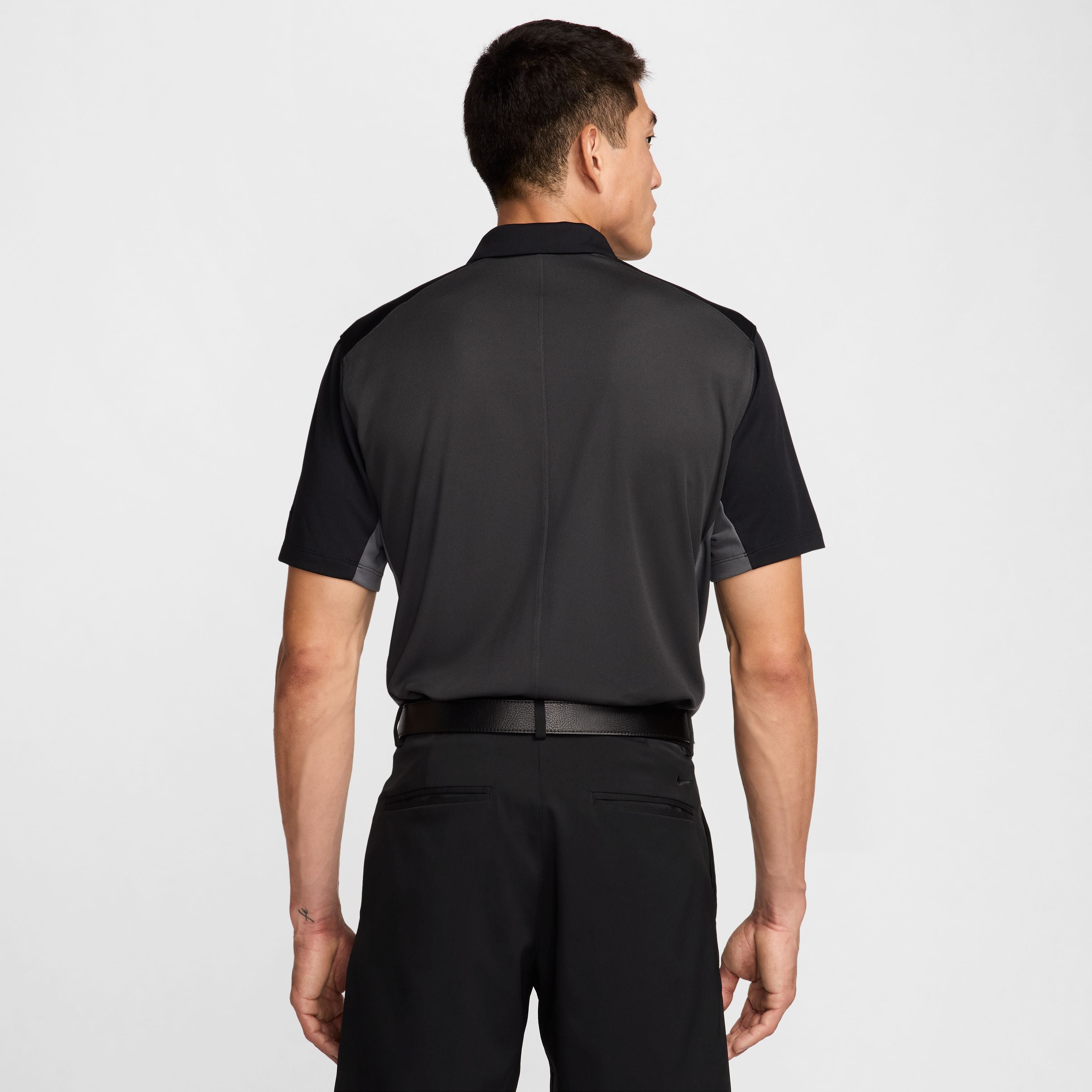 Nike Dri Fit Victory+ Mens Block Polo Shirt - Black / Iron Grey / Dark Smoke Grey / White