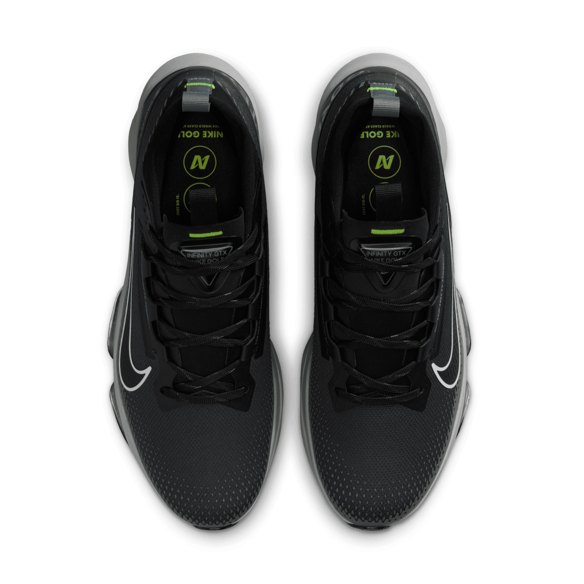 Nike Infinity Tour Next% 2 GTX Golf Shoes - Dark Smoke Grey/Black/Light Smoke Grey - Nike Golf