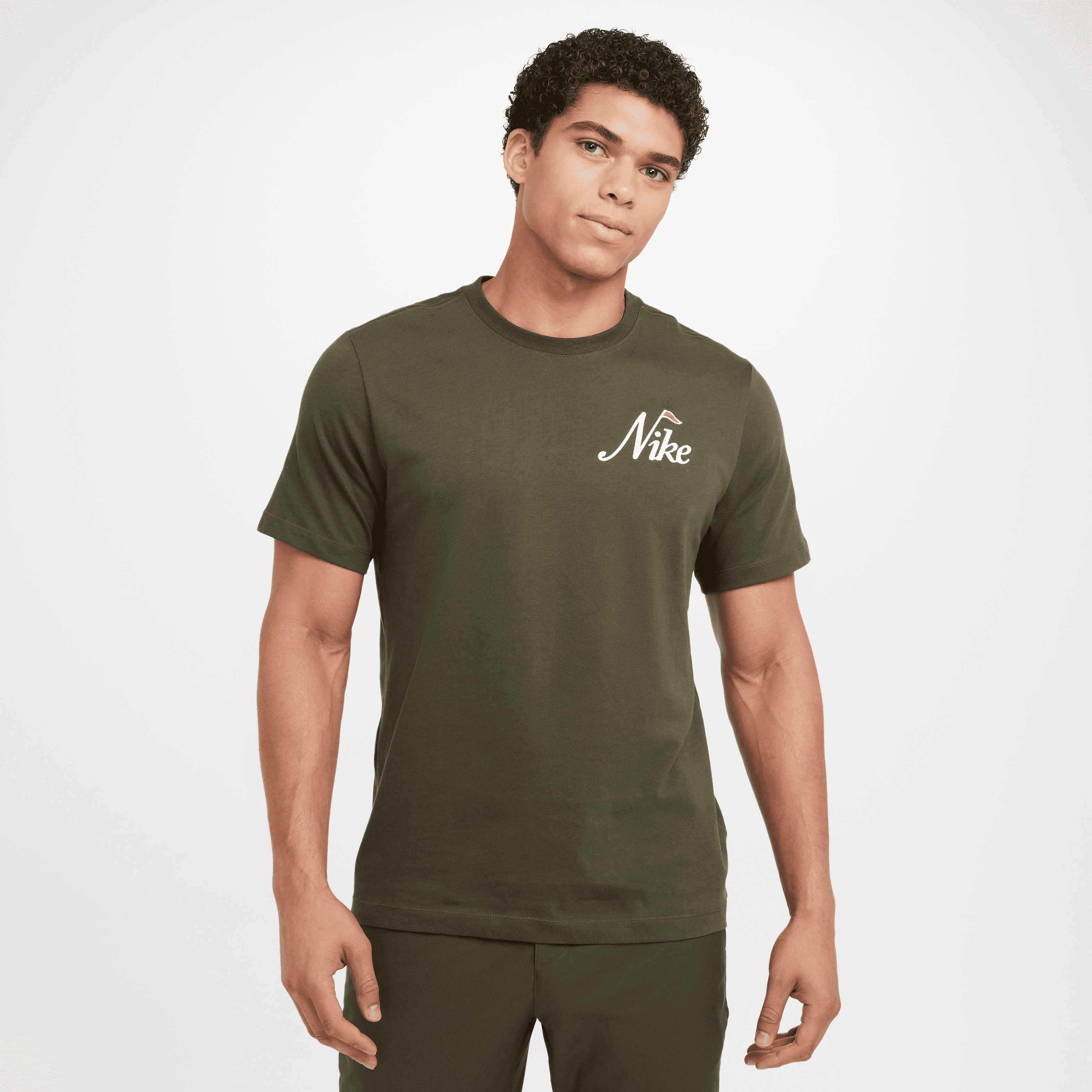 Nike Mens Golf T Shirt - Cargo Khaki